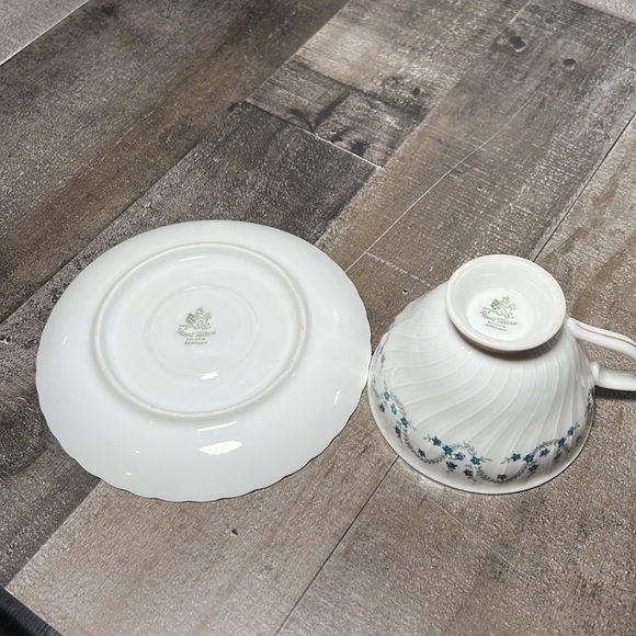 Vintage 40's Royal Tettau Germany Fine Porcelain Cups Saucers Hand Painted Rare - Picture 8 of 9